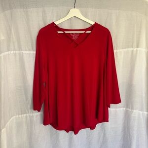 Chico’s Cut Out Neckline Blouse